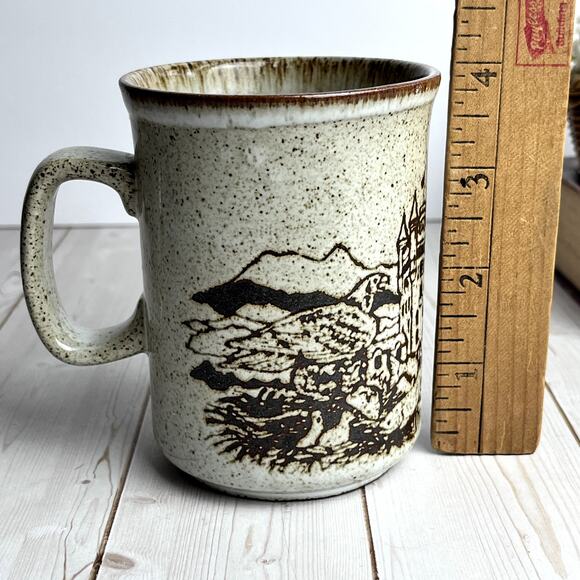 Dunoon Scotland Stoneware Coffee Mug Cup Vintage Textured Graphic 9.5oz Capacity - Picture 8 of 8